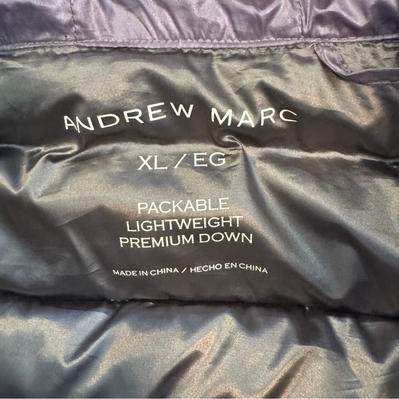 Andrew Marc Lightweight Premium Short Sleeve Hooded Down Jacket - Picture 5 of 9
